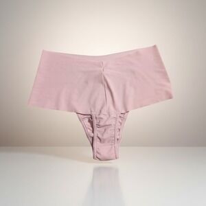 Hanky Panky BreatheSoft High-Rise Thong Pink Italian Microfiber Small NEW